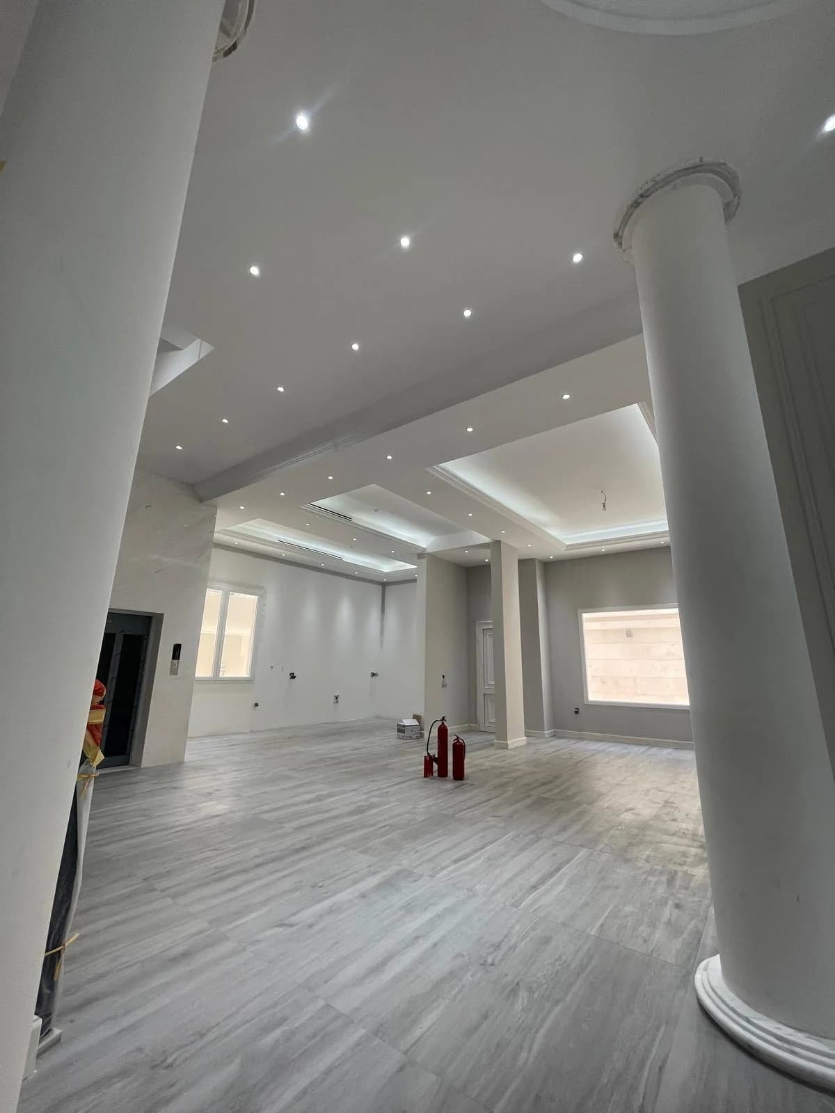 Alwakra Villa interior design project - Gypsum Board Works, Marble Works, Painting Works, Porcelain Installation