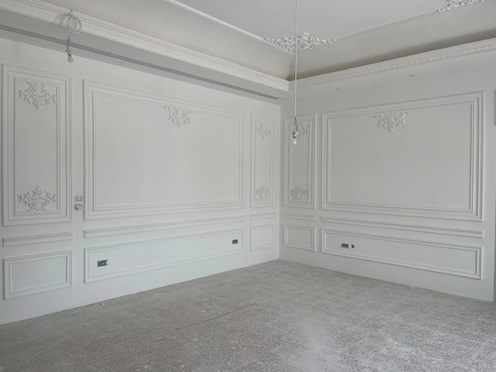 Al Markhiya Villa interior design project - Gypsum Board Works, Painting Works