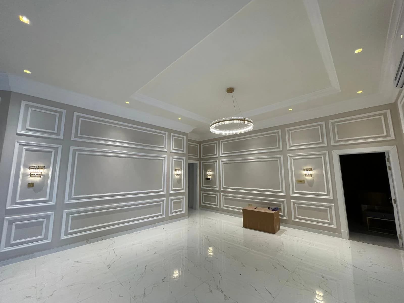 Rawdat Al Hamama Villa interior design project - Carpentry Works, Marble Works, Porcelain Installation, Electrical Works, Plumbing Works
